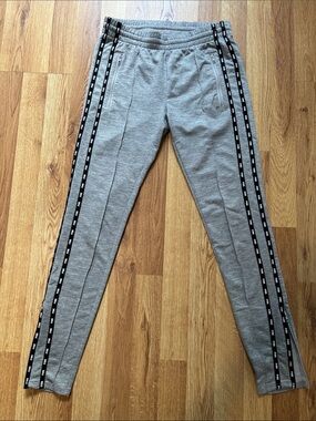VS PINK Gray Side-Stripe Jogger Pants